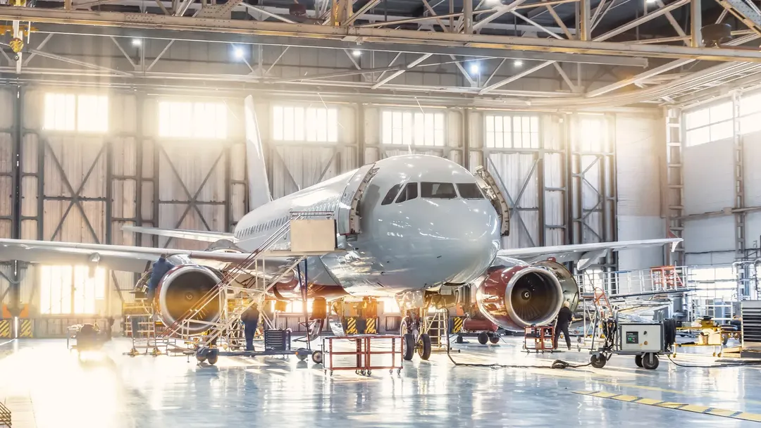 airplane-in-hangar